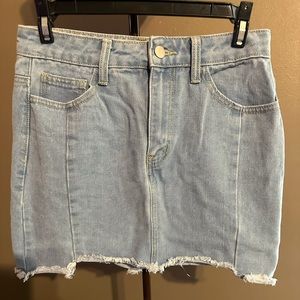 Forever 21 light wash Jean skirt